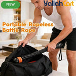 2-Piece Adjustable Battle Rope Set with Sliding Weights – Upper Body Strength Training