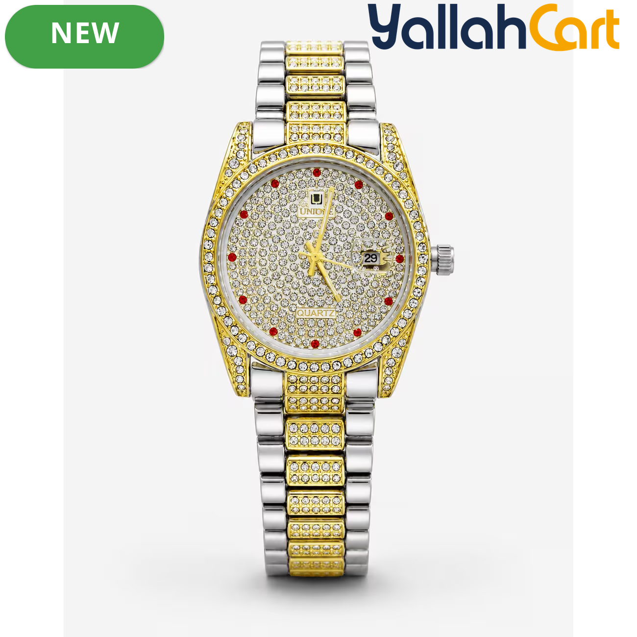 Luxury Two-Tone Men’s Watch – Unique Elegant Fashion Timepiece