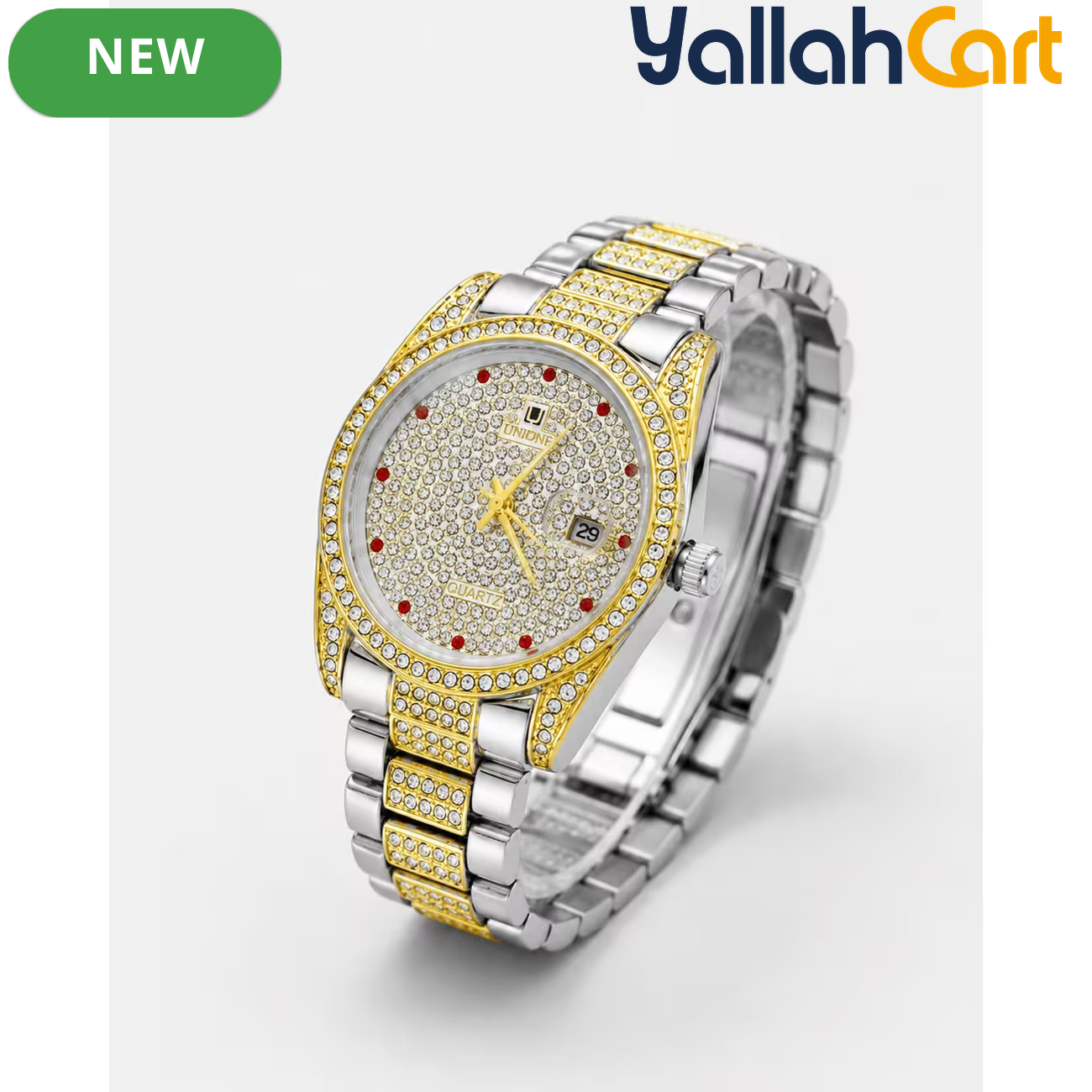 Luxury Two-Tone Men’s Watch – Unique Elegant Fashion Timepiece