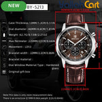 BENYAR Men’s Chronograph Quartz Watch – 46mm Sports Watch with Luminous Hands