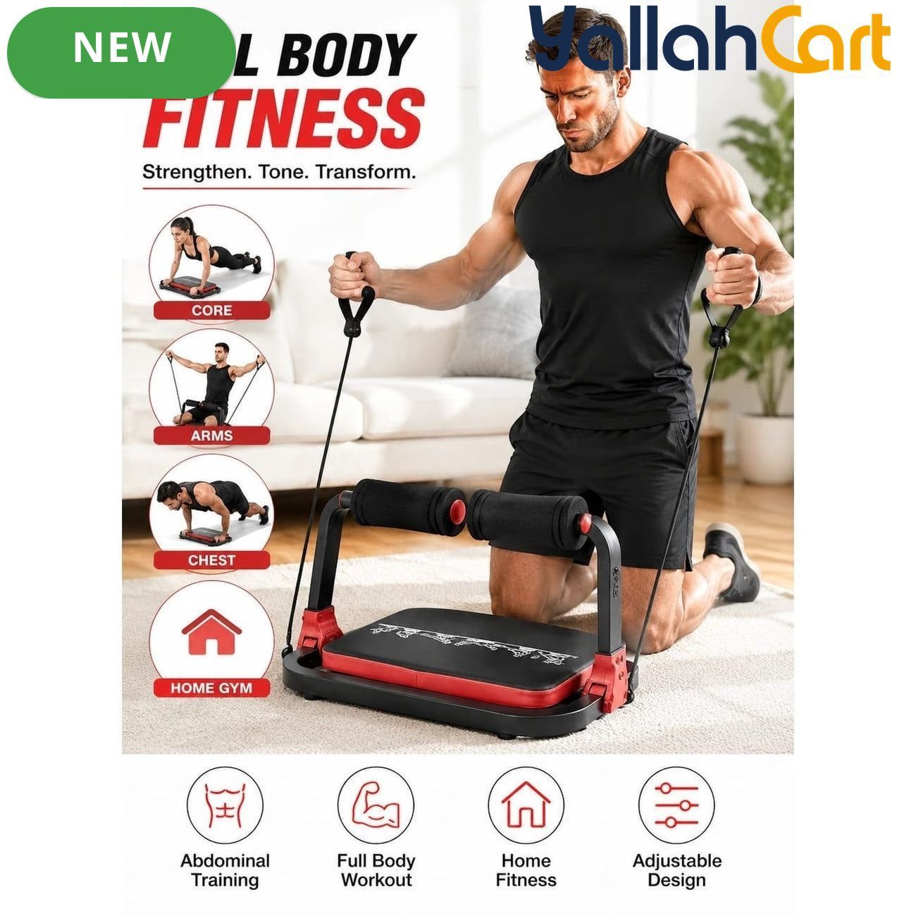 Multi-Function Abdominal Exercise Machine – Adjustable Full-Body Home Workout Board