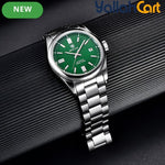 Green Men’s Automatic Mechanical Watch – 39mm Stainless Steel Waterproof Business Watch