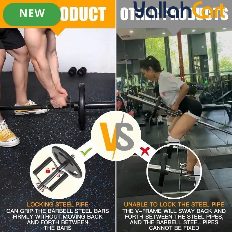 T-Bar Row Attachment with V-Bar Handle – Non-Slip Grip for Home Gym Workouts