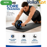 Silent Dual-Wheel Ab Roller – Stable Core Strength Training Equipment
