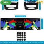 9-in-1 Push-Up Board with Non-Slip Handles – Portable Home Strength Training System