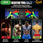 9-in-1 Push-Up Board with Non-Slip Handles – Portable Home Strength Training System