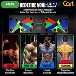 9-in-1 Push-Up Board with Non-Slip Handles – Portable Home Strength Training System