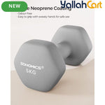 SONGMICS Neoprene Hex Dumbbell Set of 2 – Strength Training Weights for Home Workouts