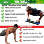 9-in-1 Push-Up Board with Non-Slip Handles – Portable Home Strength Training System