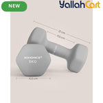 SONGMICS Neoprene Hex Dumbbell Set of 2 – Strength Training Weights for Home Workouts