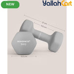 SONGMICS Neoprene Hex Dumbbell Set of 2 – Strength Training Weights for Home Workouts