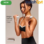 GripMatte Non-Slip Soft Grip Dumbbell Pair – Adjustable Hand Weights for Fitness Training_beige