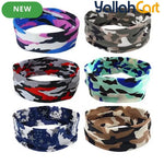 6-Piece Multi Color Sweat-Wicking Sports Headbands – Stretch Fitness Headbands for Men & Women