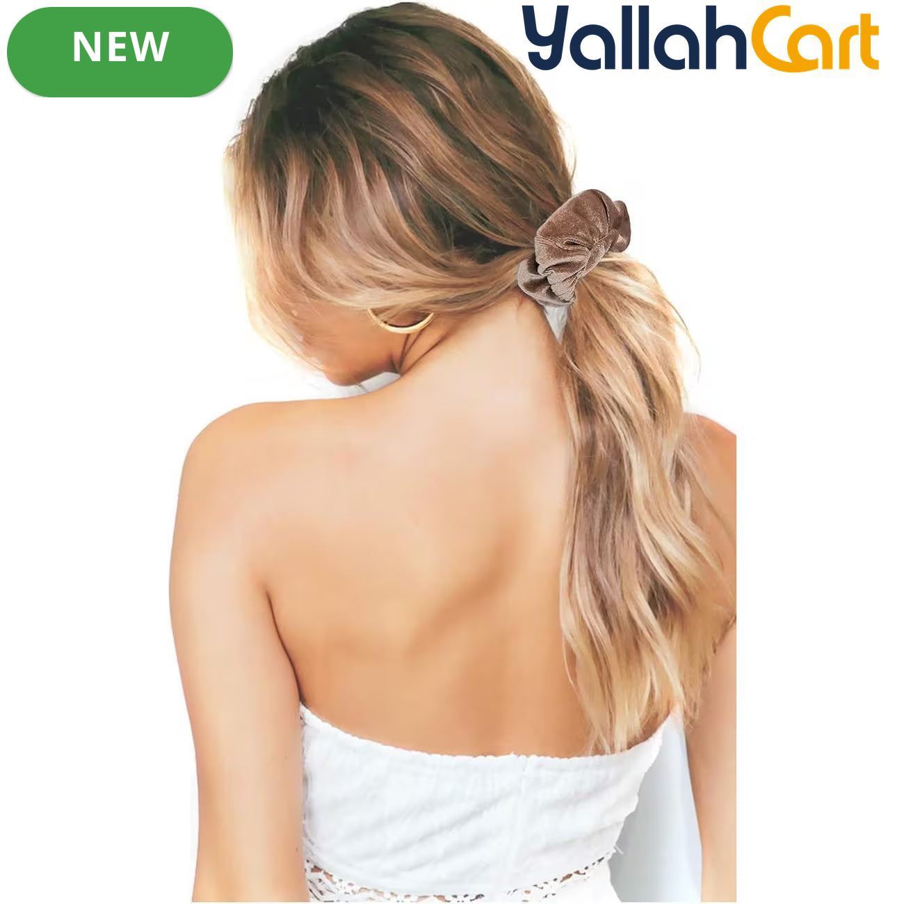 12-Pack Velvet Scrunchies for Women & Girls – Soft Elastic Hair Ties in Neutral Colors