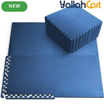 8-Pack Interlocking EVA Foam Floor Tiles – 40 x 40cm Exercise Mat for Home Gym & Yoga