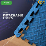 8-Pack Interlocking EVA Foam Floor Tiles – 40 x 40cm Exercise Mat for Home Gym & Yoga