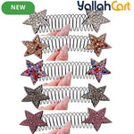 Multicolor Rhinestone Star Hair Comb – Sparkling Hair Accessory for Women & Girls