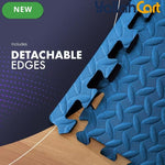 8-Pack Interlocking EVA Foam Floor Tiles – 40 x 40cm Exercise Mat for Home Gym & Yoga