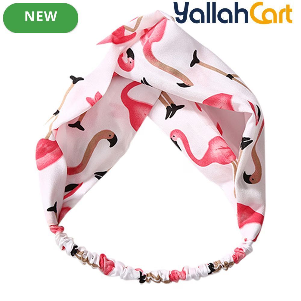Multicolor Vintage Elastic Hair Band – Elegant Stretch Headband for Women & Girls