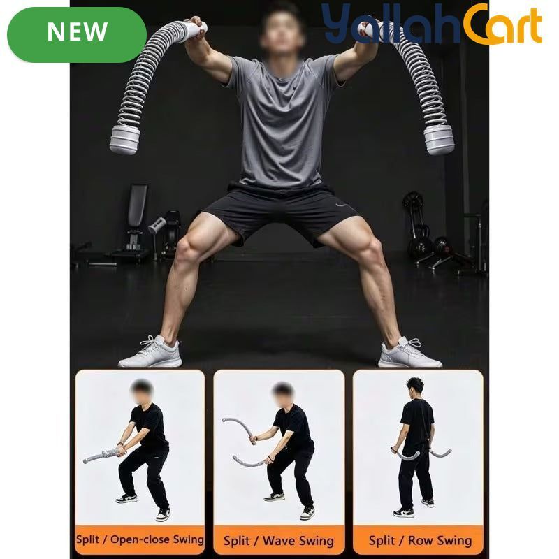 Pair of Wireless Combat Training Ropes – High-Frequency Vibration Full-Body Workout Equipment