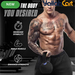 Yes4All Powder-Coated Cast Iron Kettlebell – Full-Body Strength Training Weight