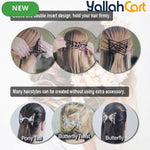 2-Pack Elastic Double-Sided Insert Hair Clips – Secure Styling Accessories for Women & Girls