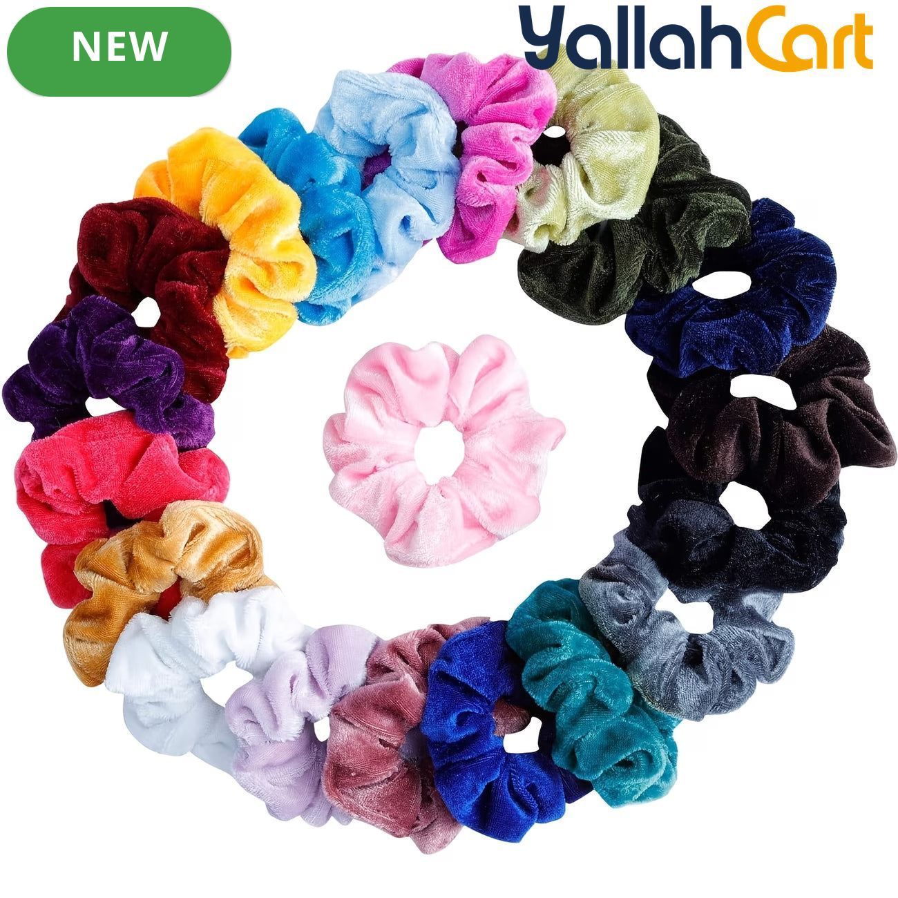 30-Piece Multicolor Seamless Stretch Hair Ties – Soft No-Metal Ponytail Holders & Scrunchies