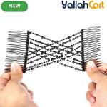 2-Pack Elastic Double-Sided Insert Hair Clips – Secure Styling Accessories for Women & Girls