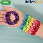 30-Piece Multicolor Seamless Stretch Hair Ties – Soft No-Metal Ponytail Holders & Scrunchies