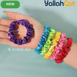 30-Piece Multicolor Seamless Stretch Hair Ties – Soft No-Metal Ponytail Holders & Scrunchies