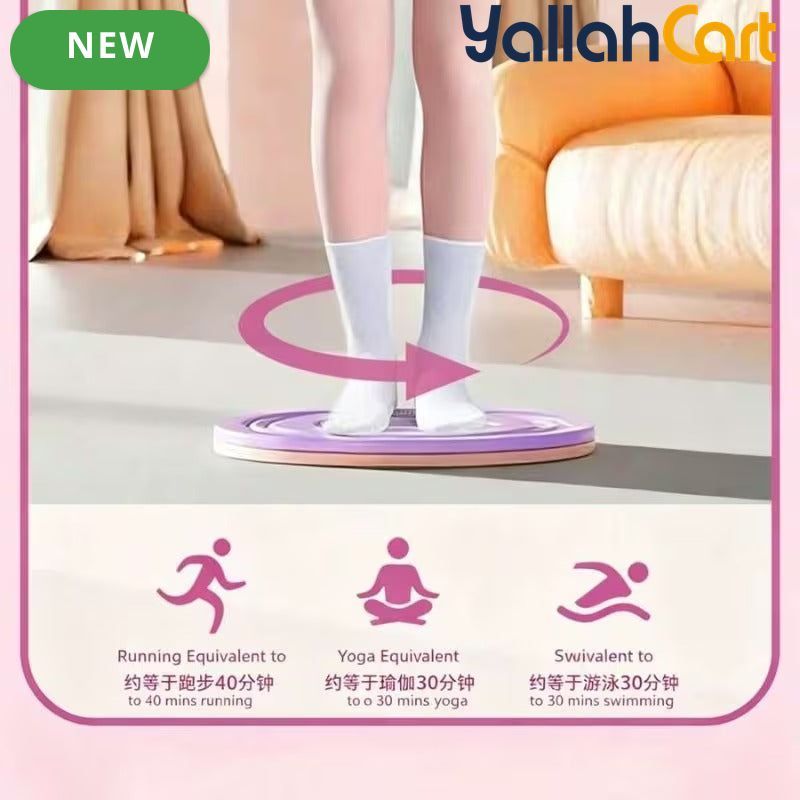 Home Fitness Waist Rotator – Abdominal & Core Training Machine for Women