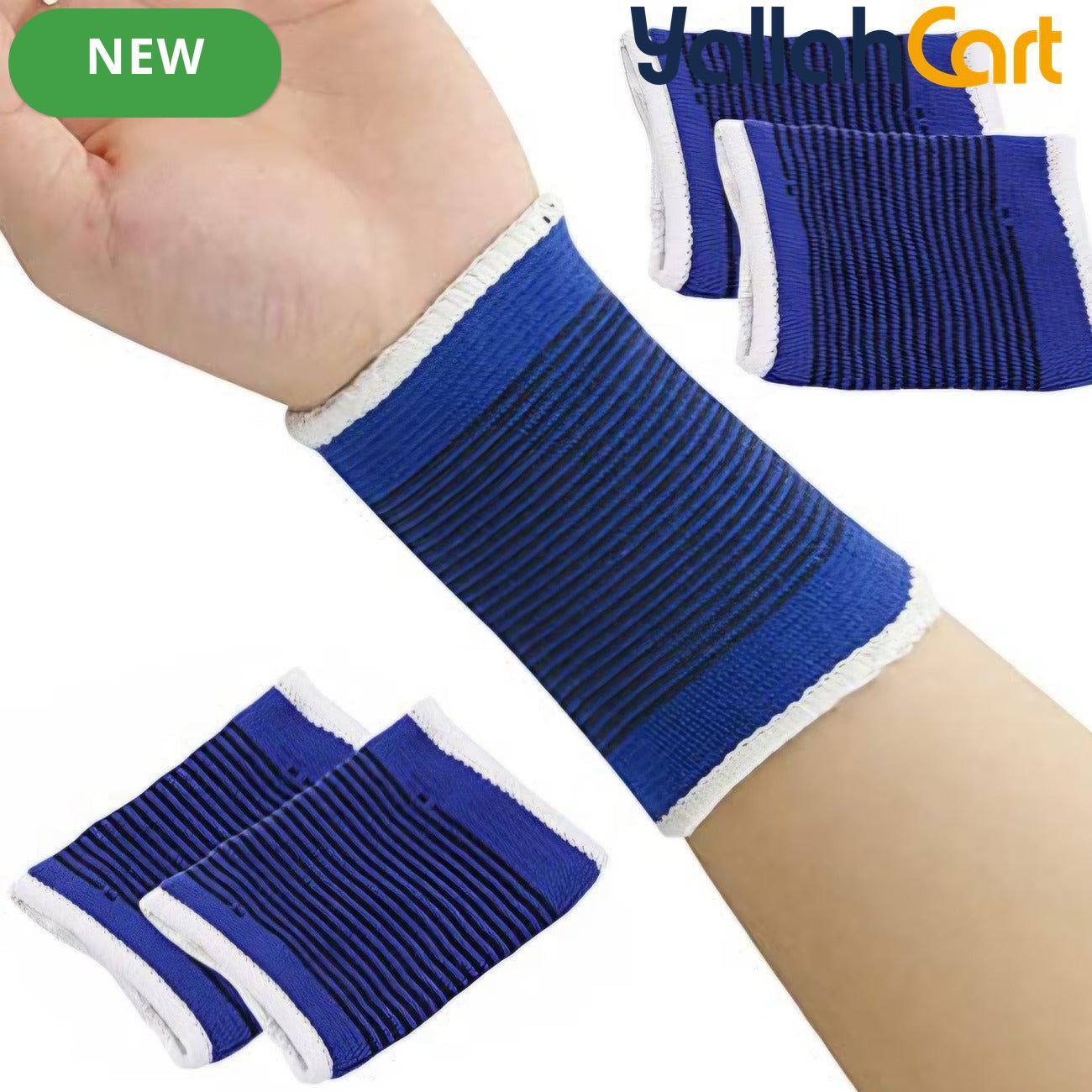 Adjustable Elastic Wrist Support Wraps – 2 Pack
