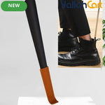 Long Handled Shoe Horn – 42cm Stainless Steel Shoe Lifter with PU Leather Strap