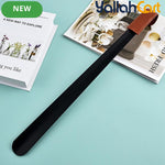Long Handled Shoe Horn – 42cm Stainless Steel Shoe Lifter with PU Leather Strap