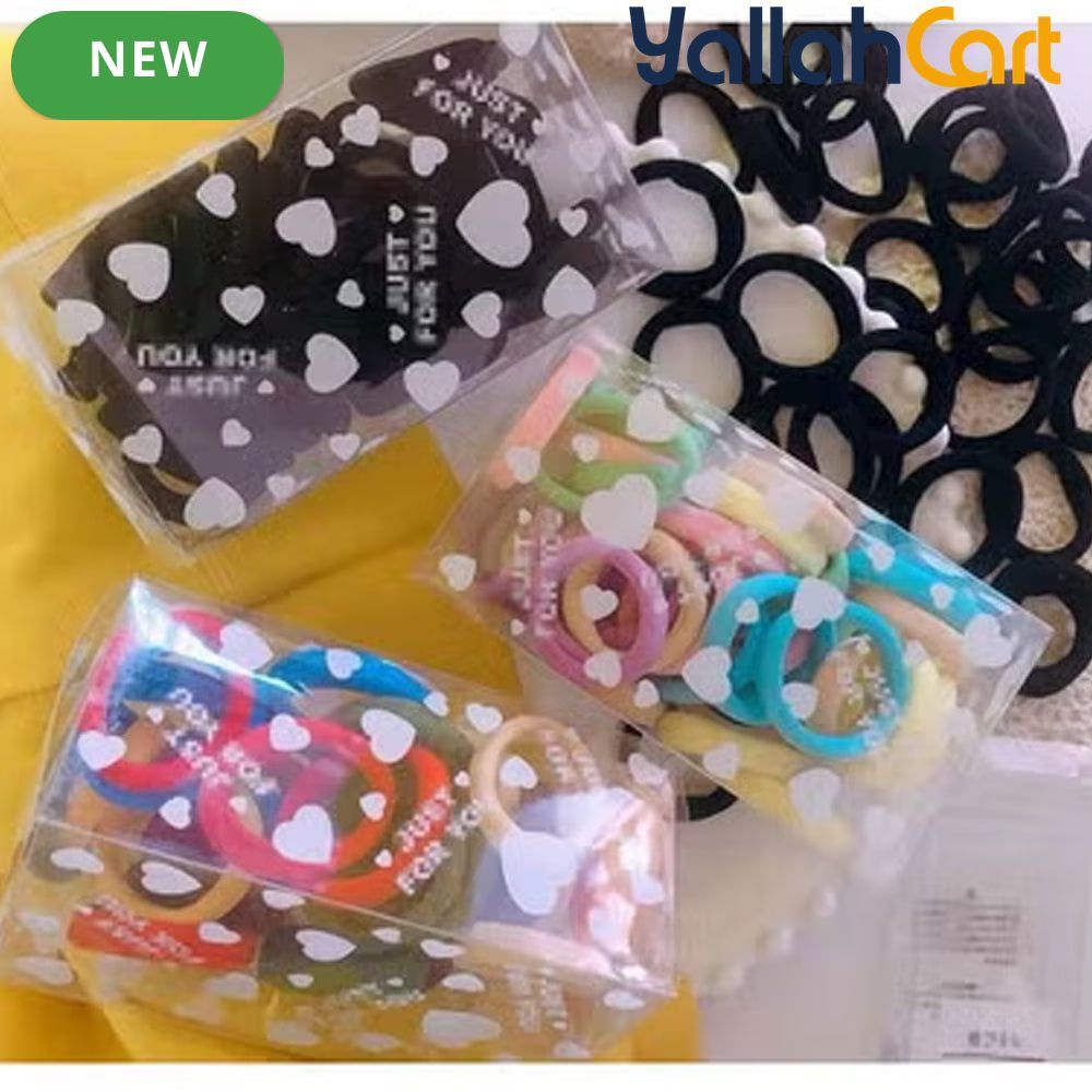 5-Box Set of 500 Elastic Hair Ties – Stretchy Ponytail Holders for Women & Girls