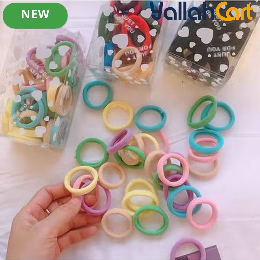 5-Box Set of 500 Elastic Hair Ties – Stretchy Ponytail Holders for Women & Girls