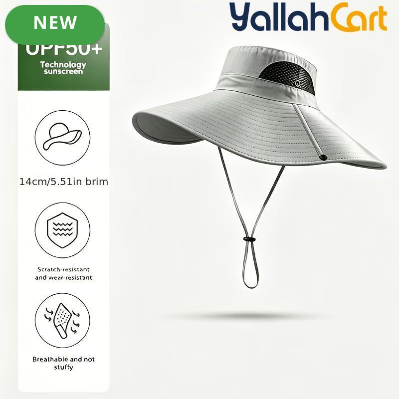 Men’s Quick-Dry Fisherman Hat – Breathable Outdoor Sun Protection Hat for Fishing & Hiking