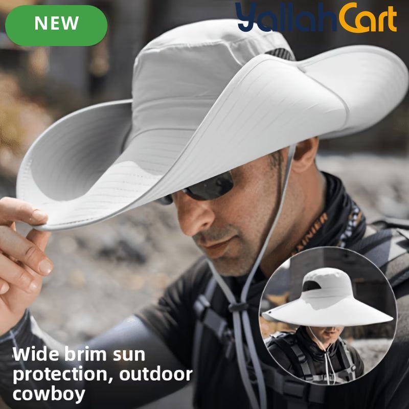 Men’s Quick-Dry Fisherman Hat – Breathable Outdoor Sun Protection Hat for Fishing & Hiking