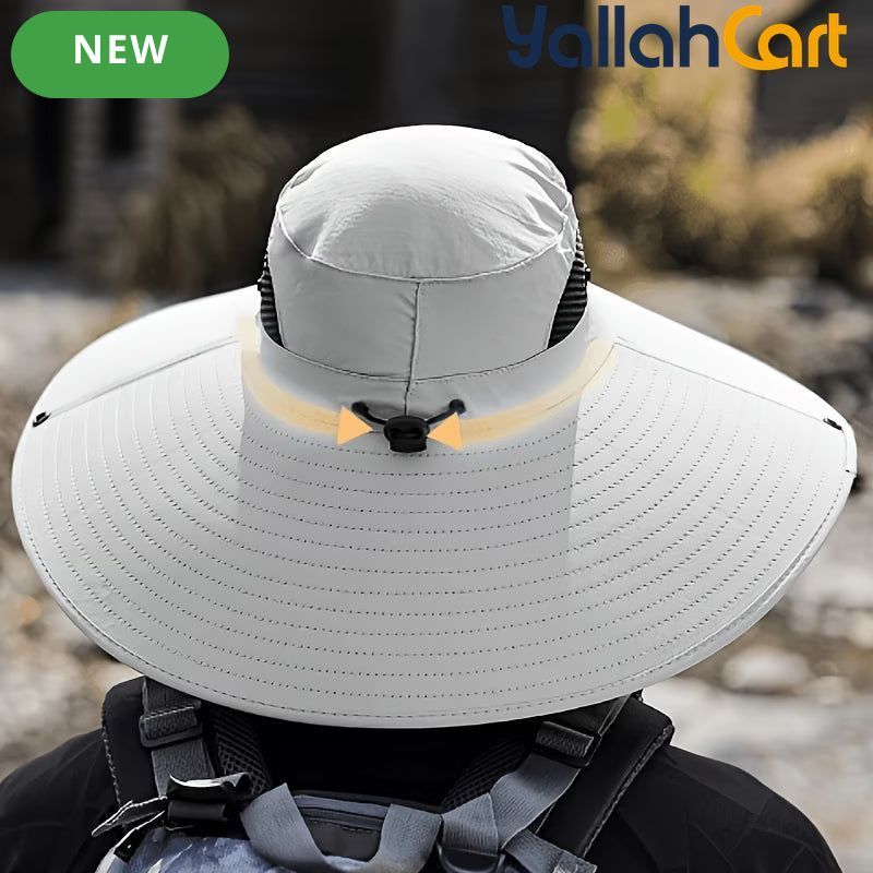 Men’s Quick-Dry Fisherman Hat – Breathable Outdoor Sun Protection Hat for Fishing & Hiking