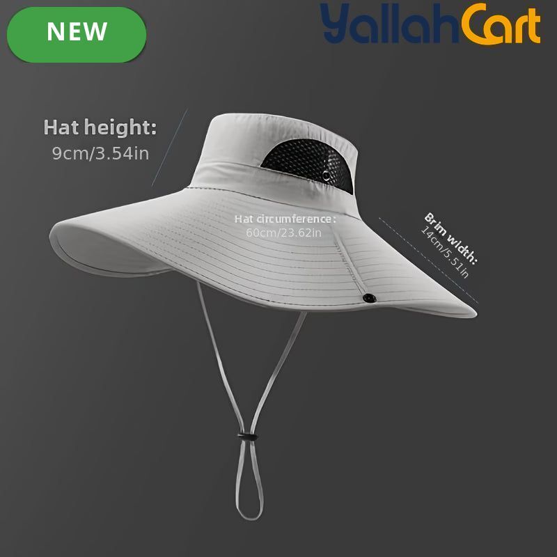 Men’s Quick-Dry Fisherman Hat – Breathable Outdoor Sun Protection Hat for Fishing & Hiking