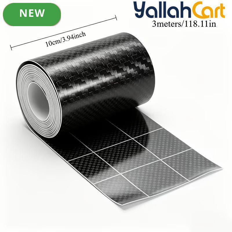 2-Piece 3D Carbon Fiber Car Scratch Protection Film