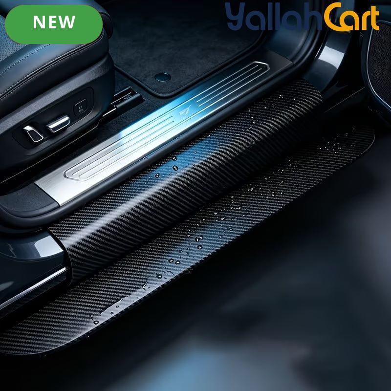 2-Piece 3D Carbon Fiber Car Scratch Protection Film