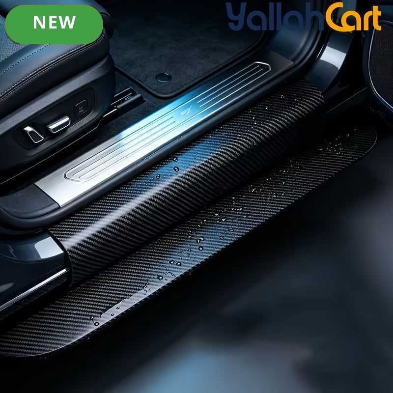 2-Piece 3D Carbon Fiber Car Scratch Protection Film