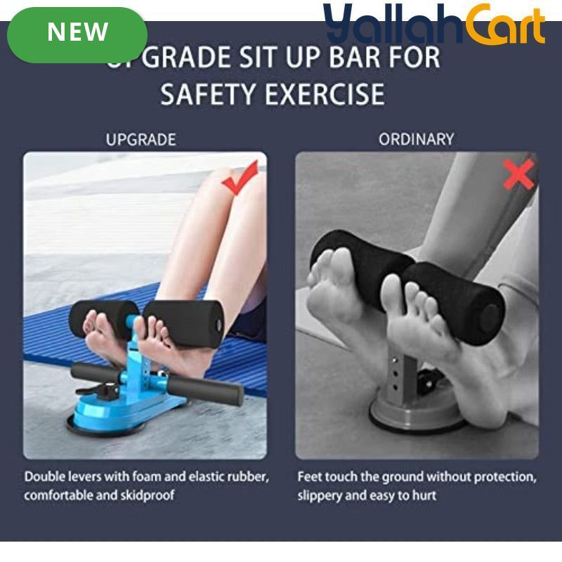 Arabest Adjustable Sit-Up Bar with Suction Cup