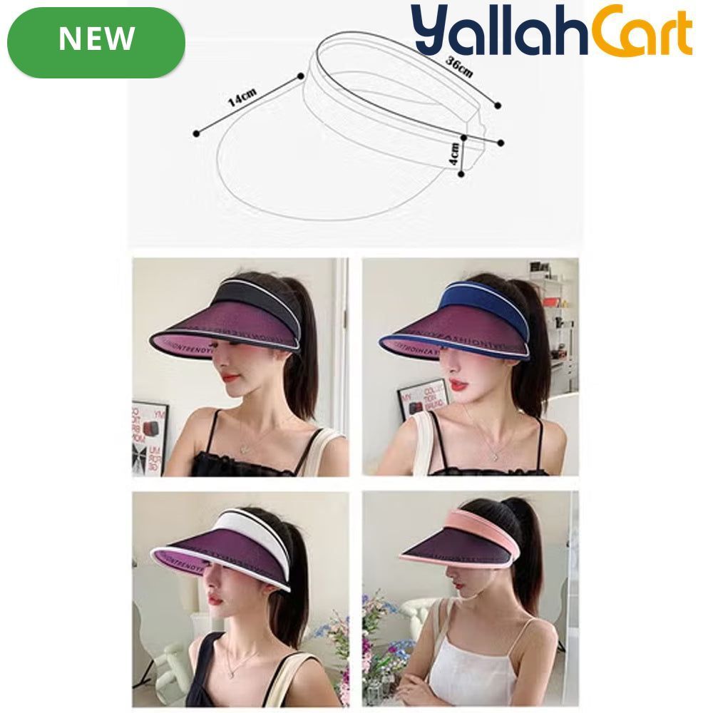 Unisex UV Protection Sun Visor – Breathable Summer Sports Hat for Outdoor Activities