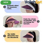 Unisex UV Protection Sun Visor – Breathable Summer Sports Hat for Outdoor Activities