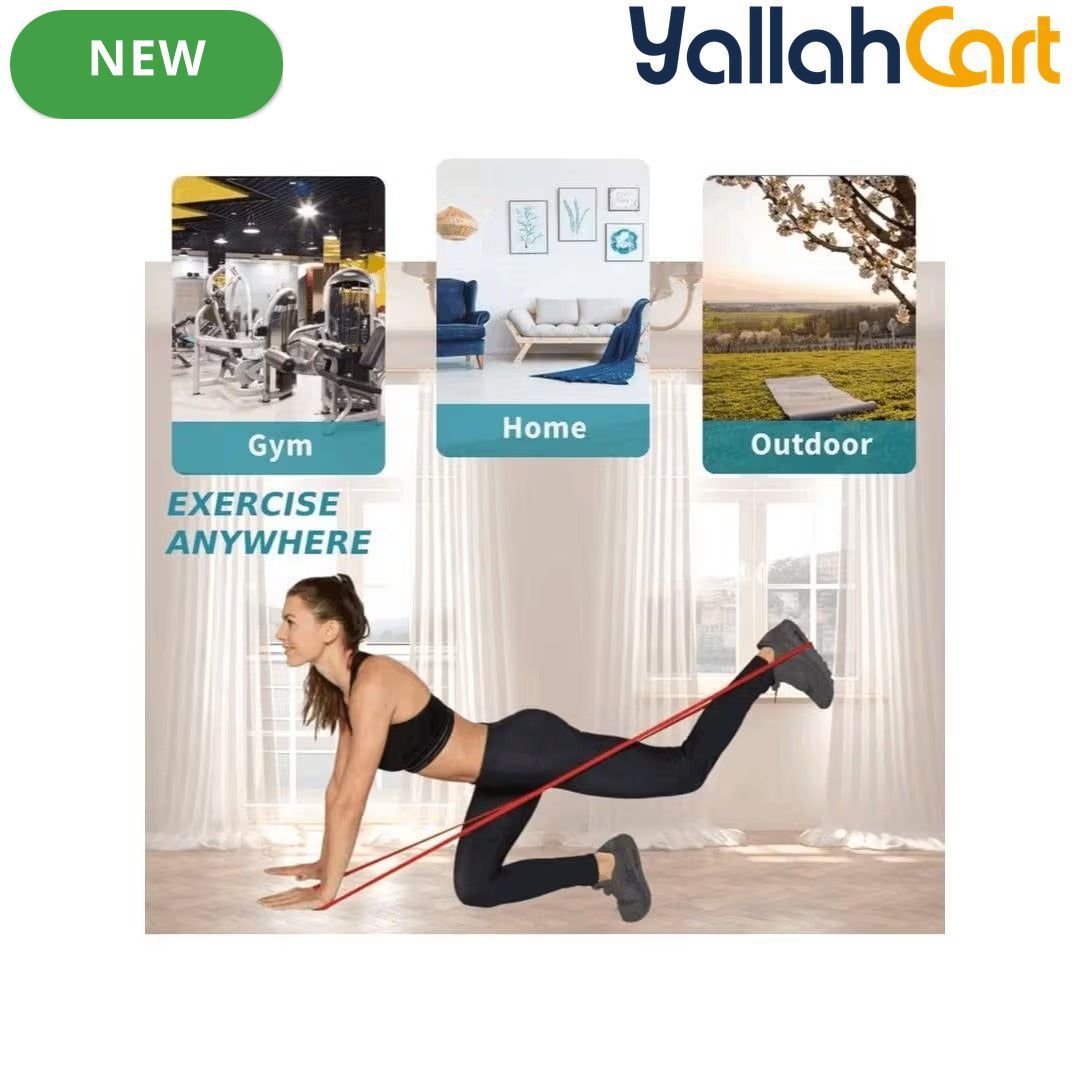 4-Piece Resistance Bands Set for Strength & Flexibility