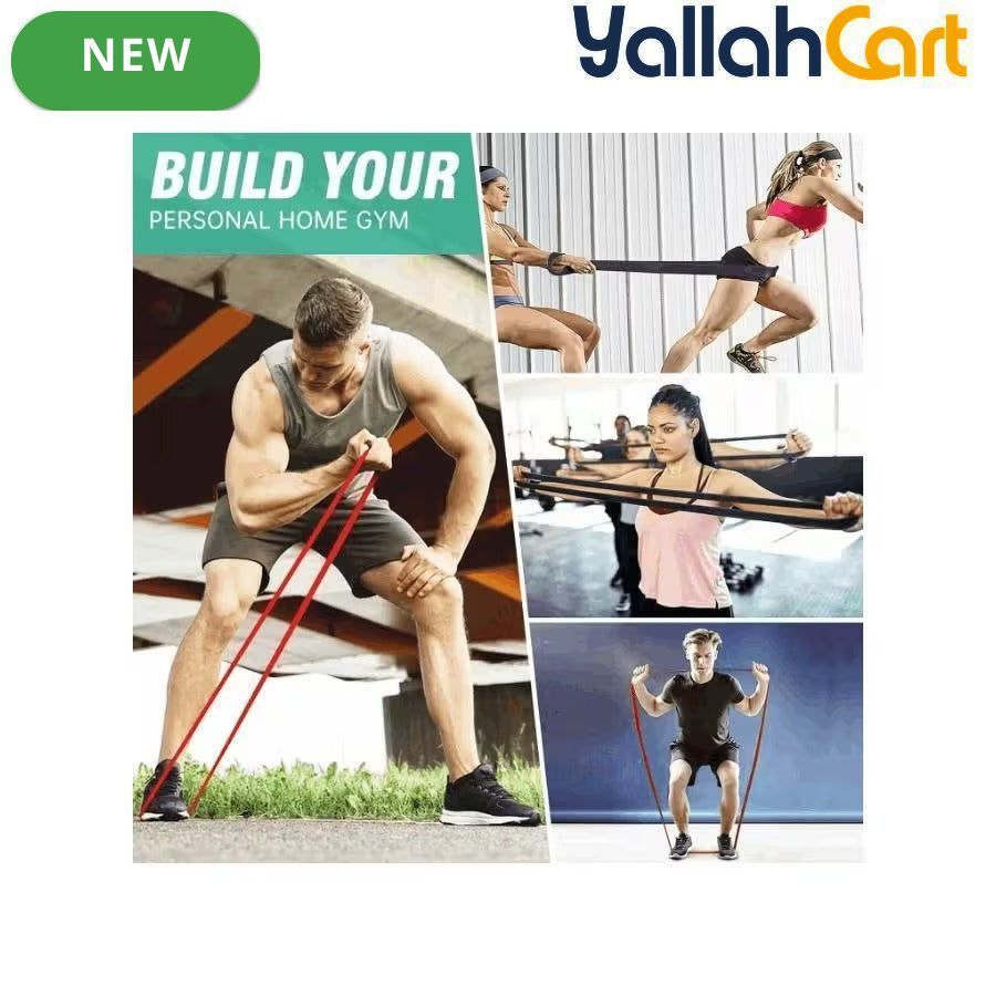 4-Piece Resistance Bands Set for Strength & Flexibility