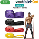 4-Piece Resistance Bands Set for Strength & Flexibility