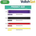 4-Piece Resistance Bands Set for Strength & Flexibility